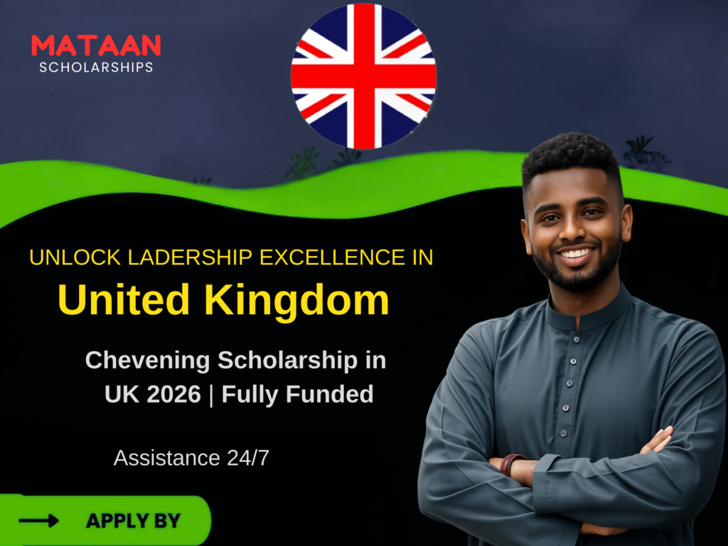 Chevening Scholarship 2026–27 (United Kingdom) – Fully Funded