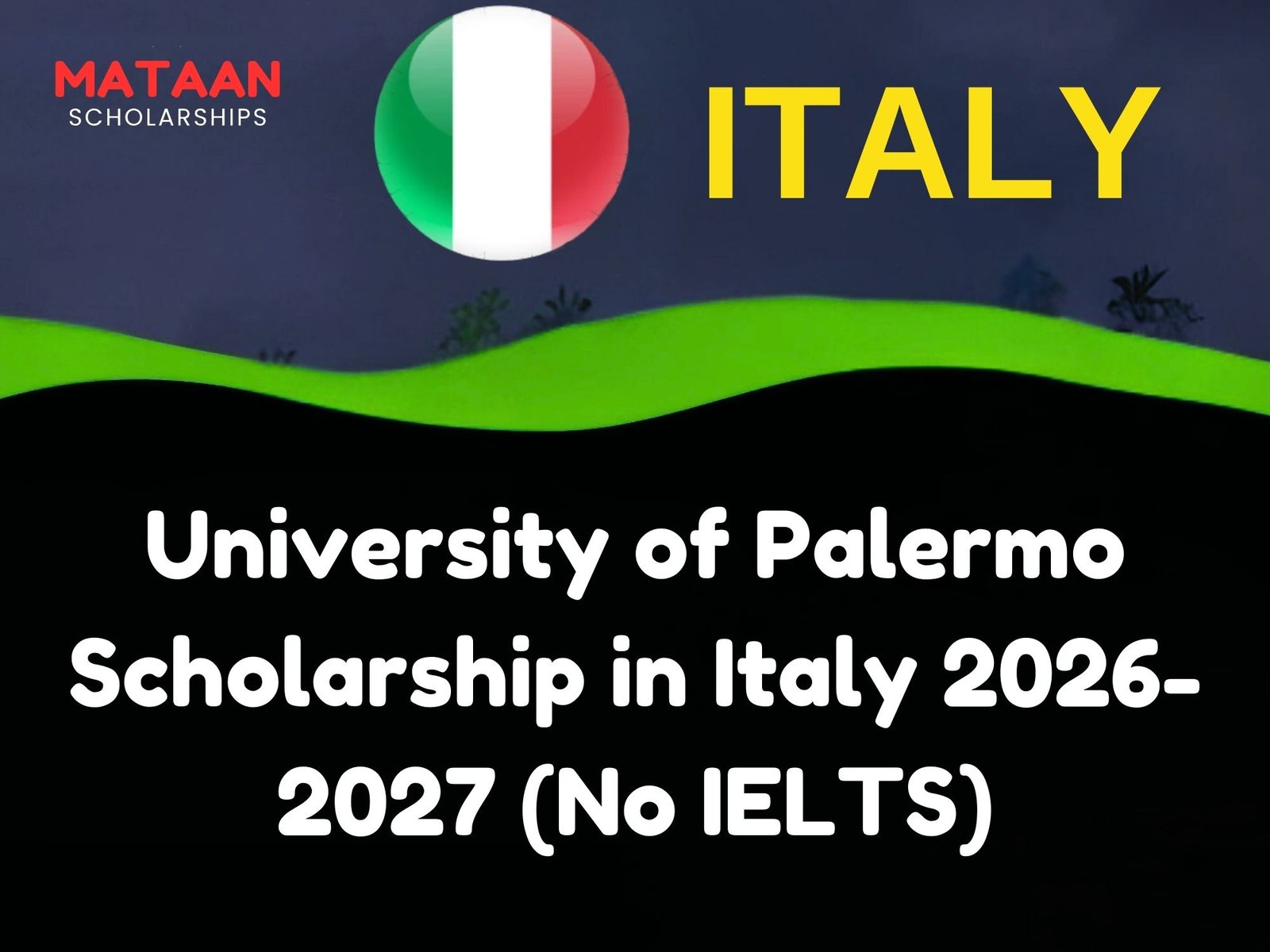 University of Palermo Scholarship in Italy 2026-2027 (No IELTS)