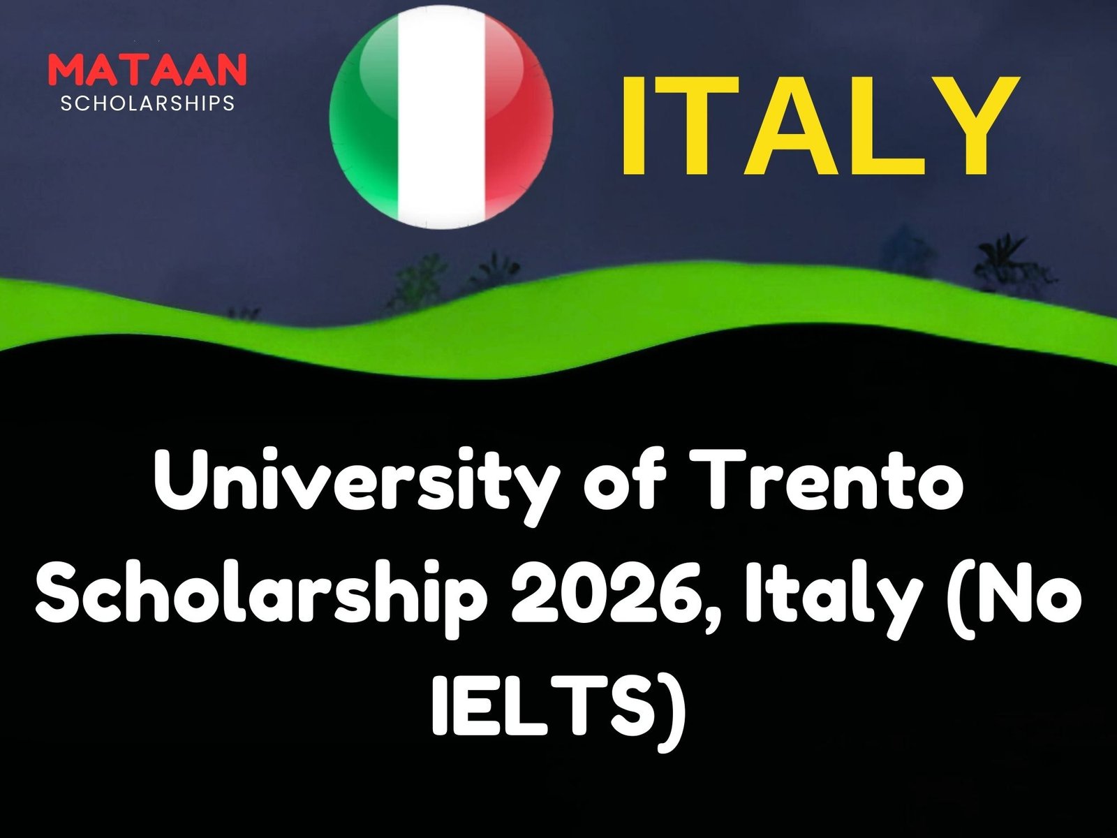 University of Trento Scholarship 2026, Italy (No IELTS)